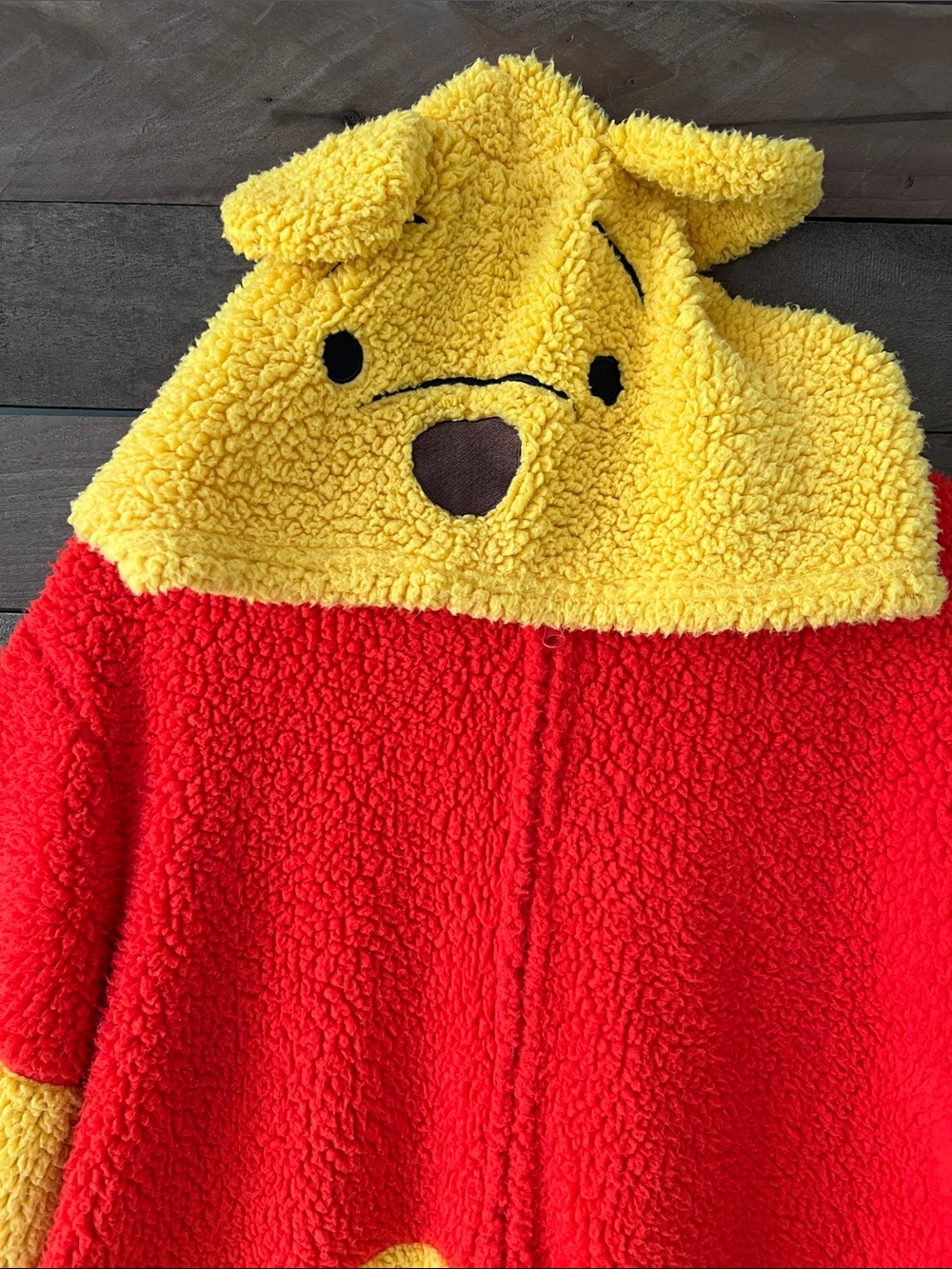Disney Adult Winnie The Pooh Kigurumi Halloween Costume Union Suit Size Medium - Picture 4 of 7